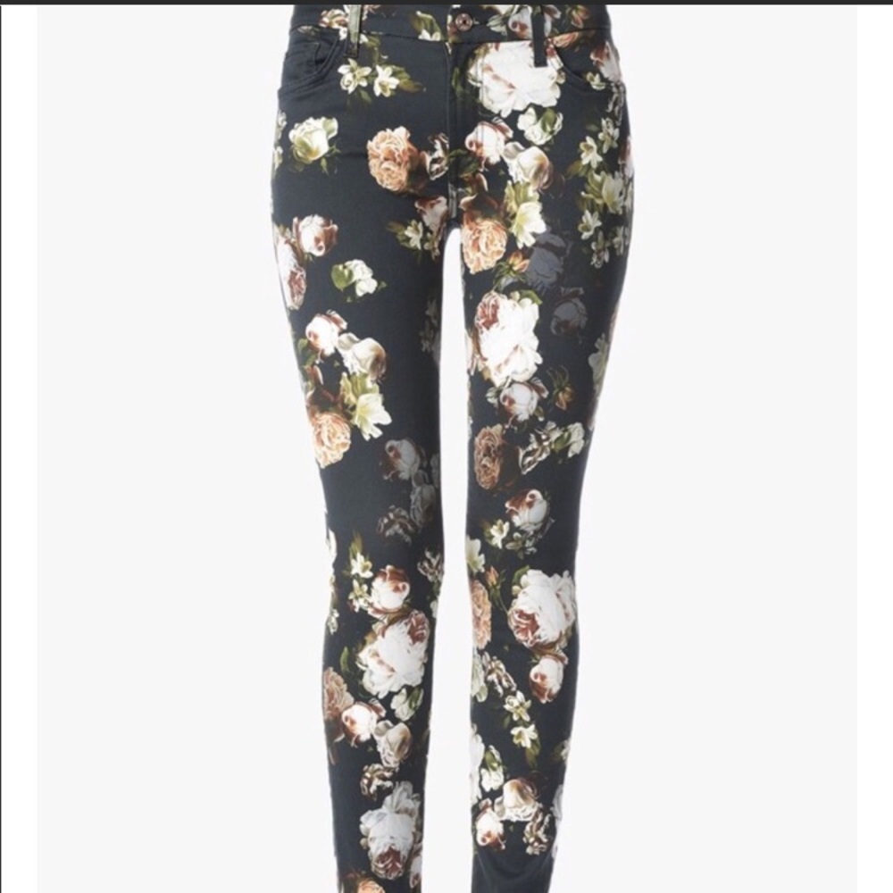 7 For All Mankind "Midnight Floral" Jeans